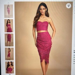 NEW Lulus Two-Piece Midi Dress